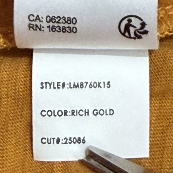 Liverpool Los Angeles Slub Jersey Faux Wrap Top S Rich Gold Modal Cotton NWT - Picture 10 of 12